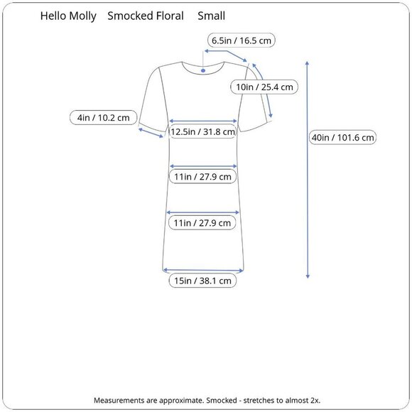 Hello Molly Floral Print Smocked High Neck Bodycon Pink Midi Dress 4 Small - Picture 14 of 15